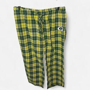 NFL Team Apparel: Green Bay Packers Women's Flannel Pajama Pants Size XL
